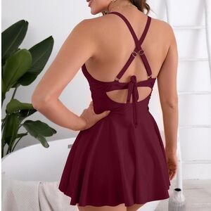 NWT Swimsuit Dress  Large Tummy  Control